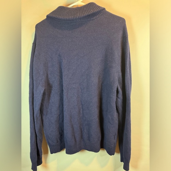 Penguin By Munsingwear Men’s Navy Blue Shawl Collar  Sweater XXL 100% Lambs Wool - Picture 14 of 16